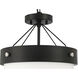 Oak Street 2 Light 13 inch Flat Black Convertible Semi Flush Ceiling Light